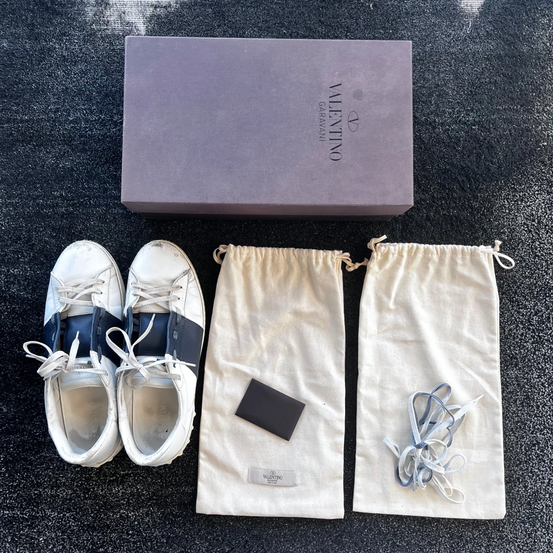 Valentino Garavani Open sneakers vit/blå - 4