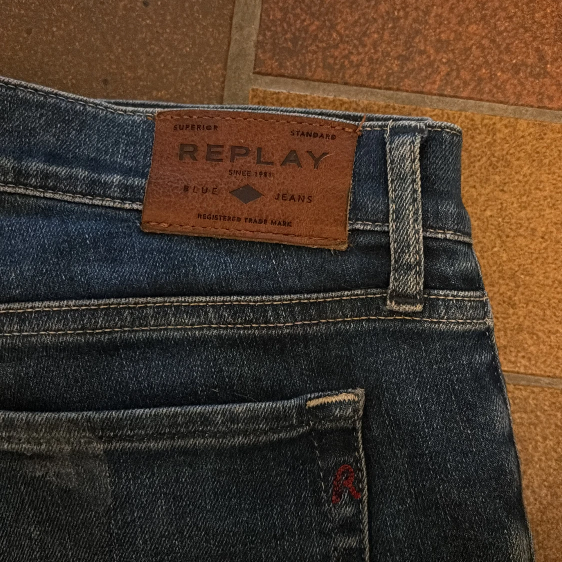 Replay jeans blå straight fit - 1