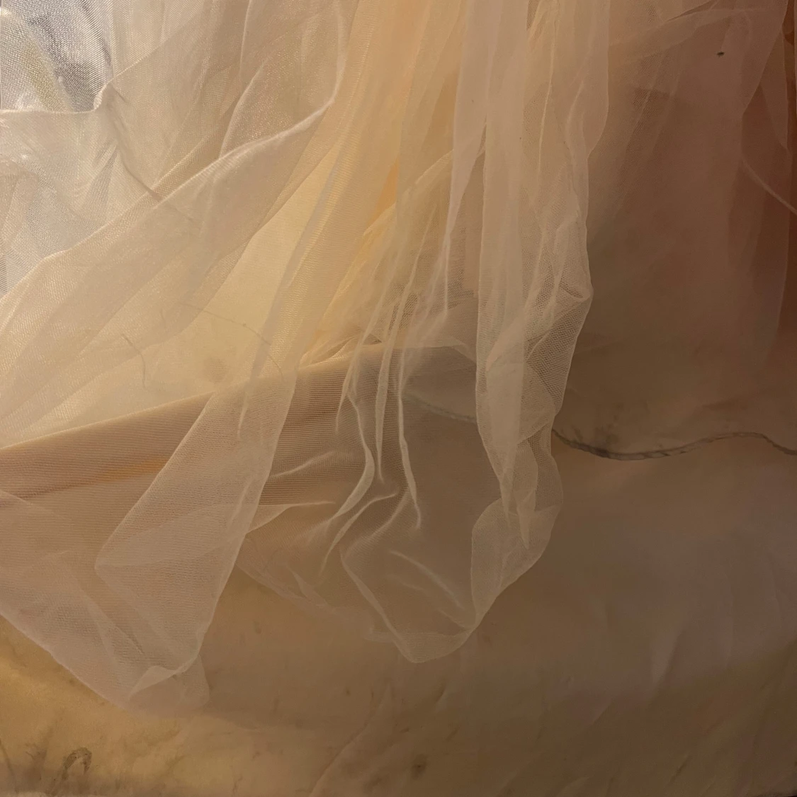 Gul/Champagnefärgad lång balklänning - 4