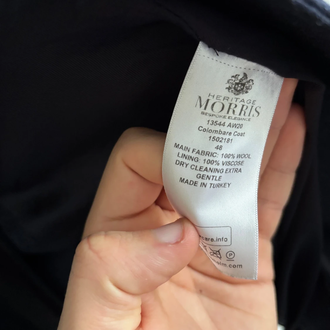 Mörkblå ullrock från Morris, strl 48 - 3