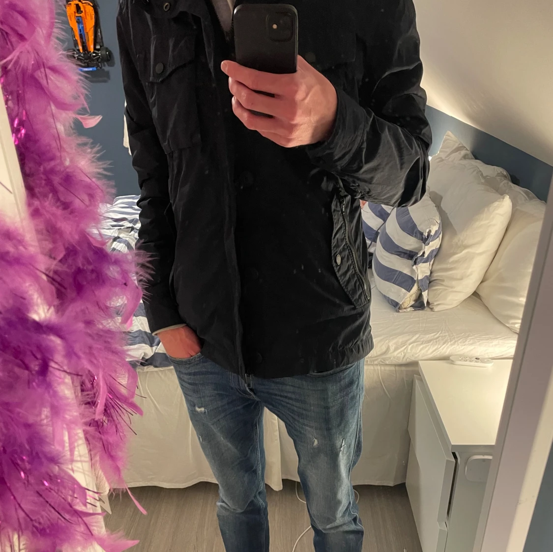 Marinblå jacka från J.Lindeberg