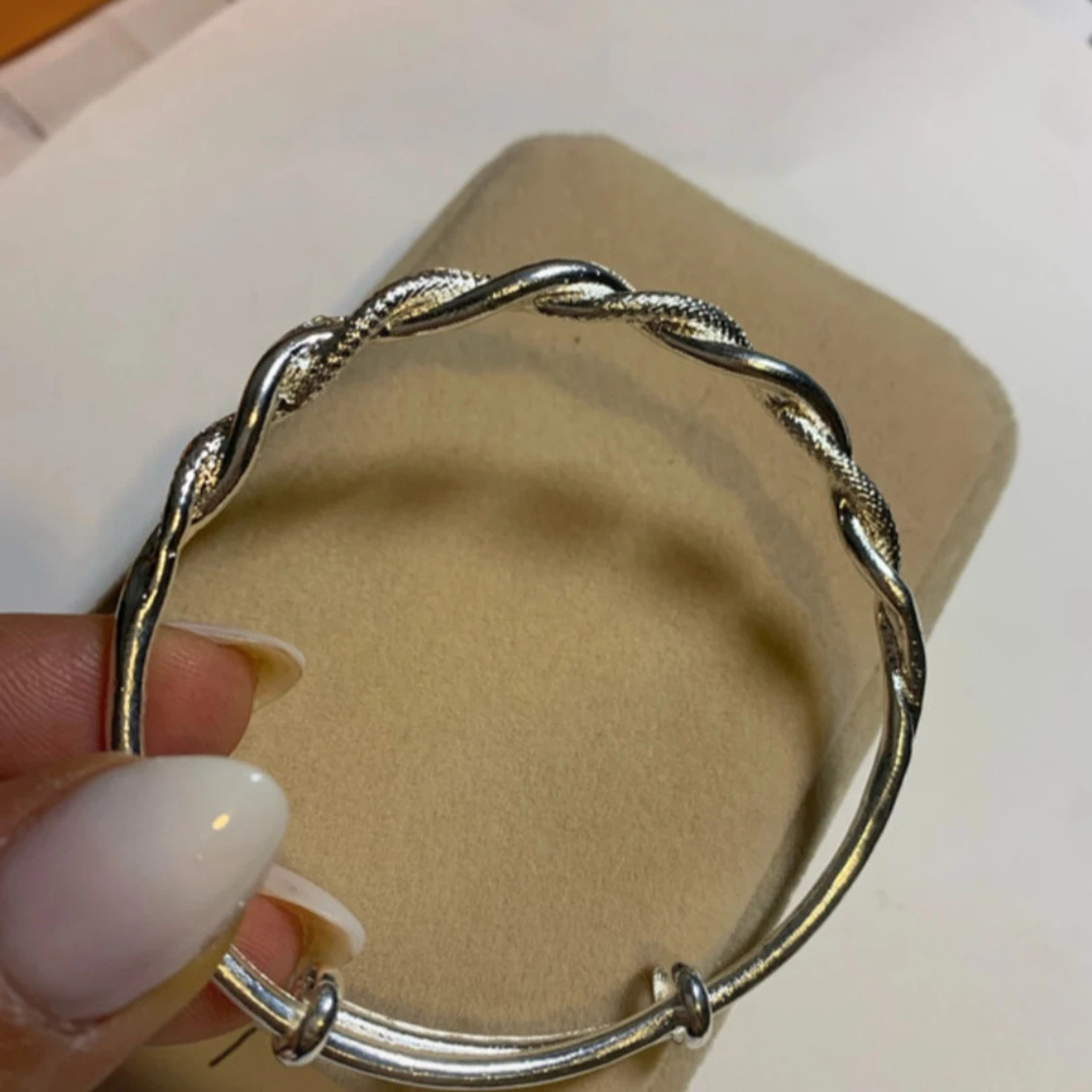 Tvinnat armband i äkta silver 925