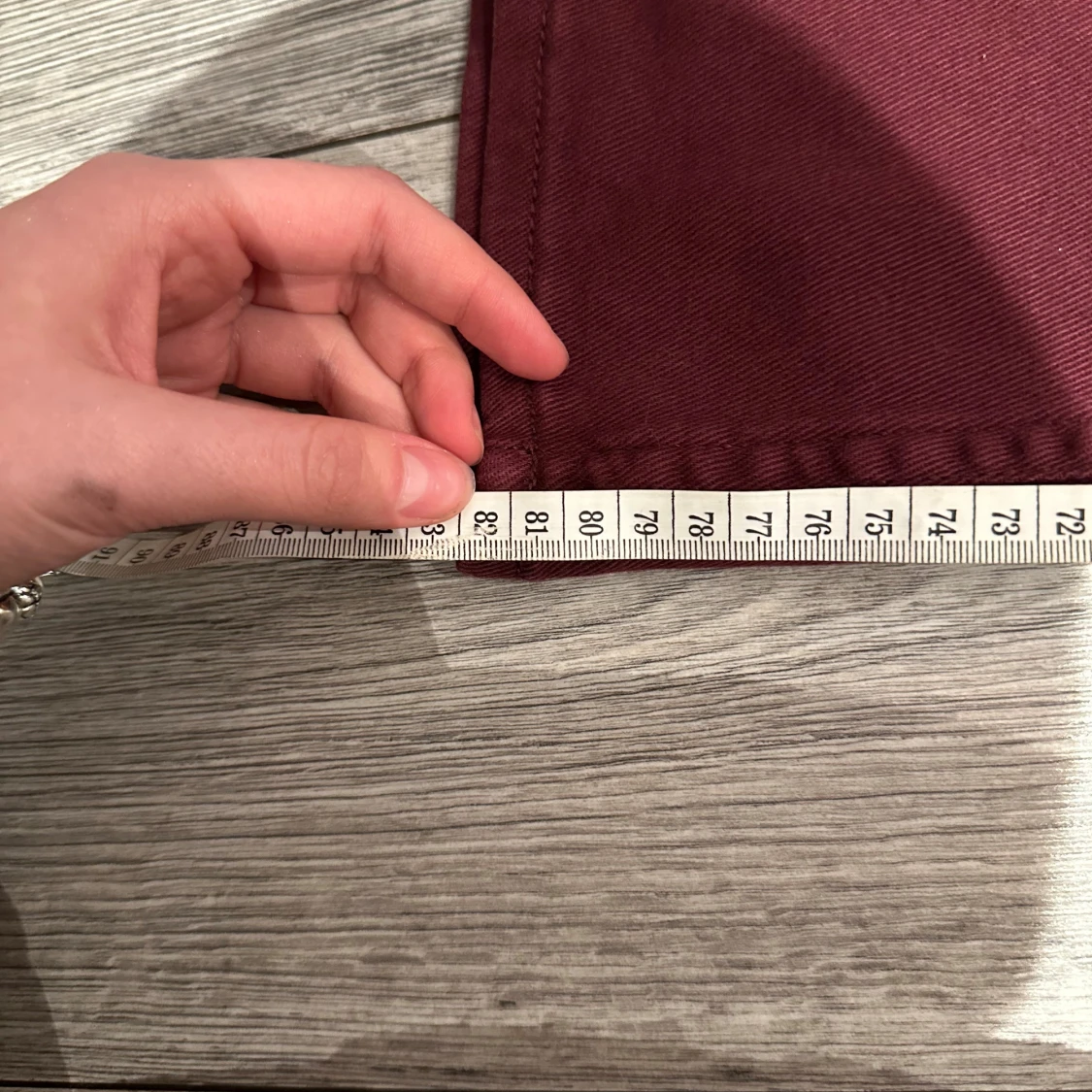 Vinröda bootcut jeans - 4