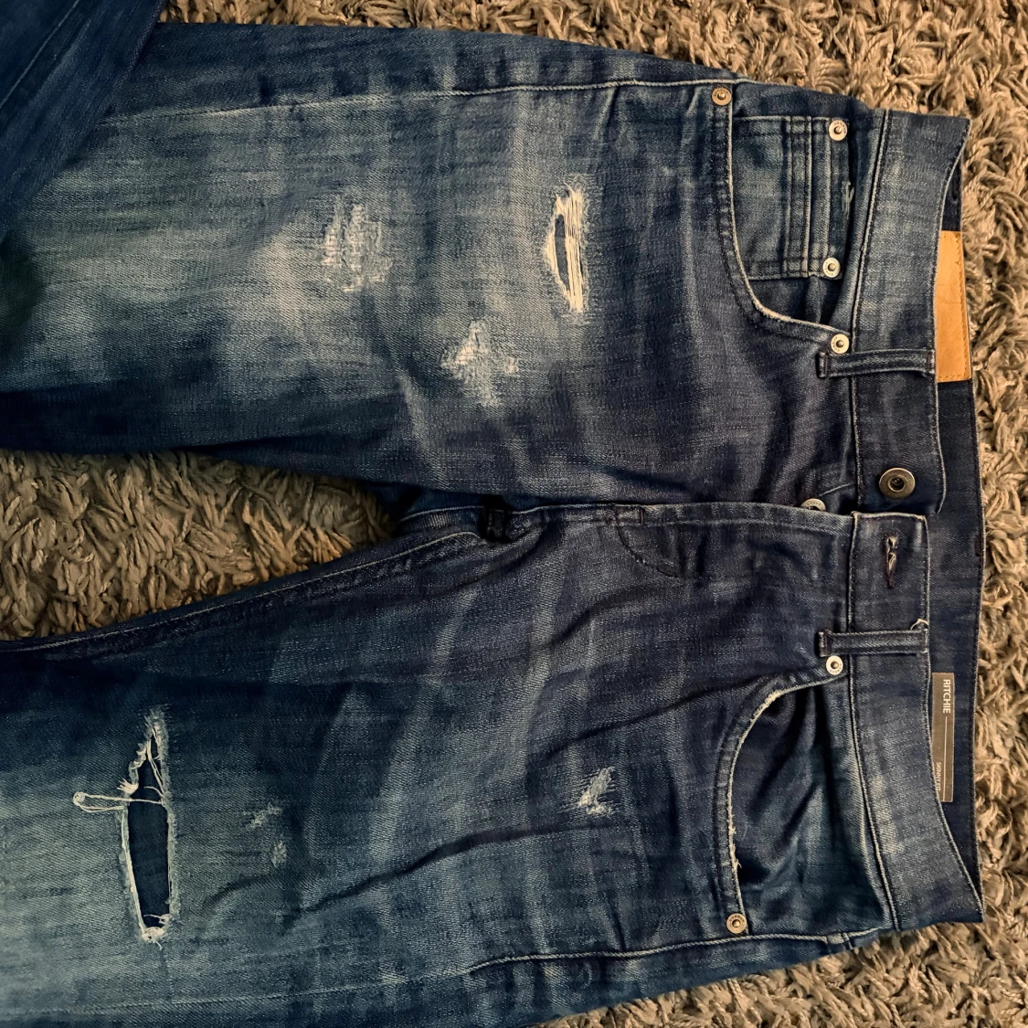 Dondup skinny fit slitna jeans