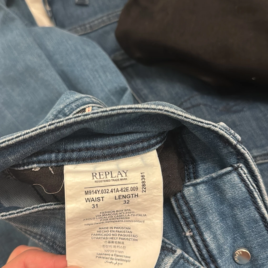 Replay blå jeans straight fit W31 L32 - 3