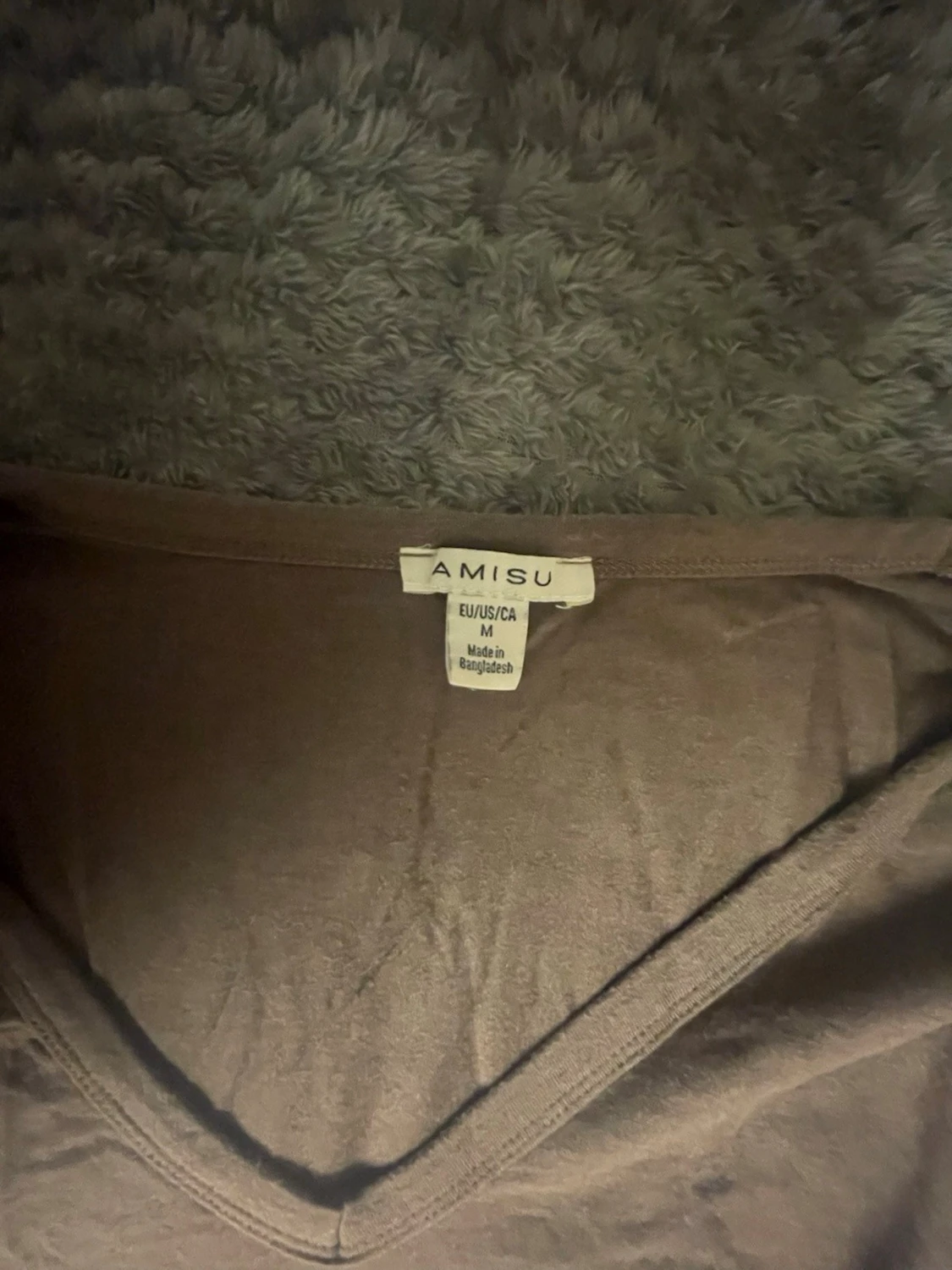 Brun långärmad topp från Amisu - 2