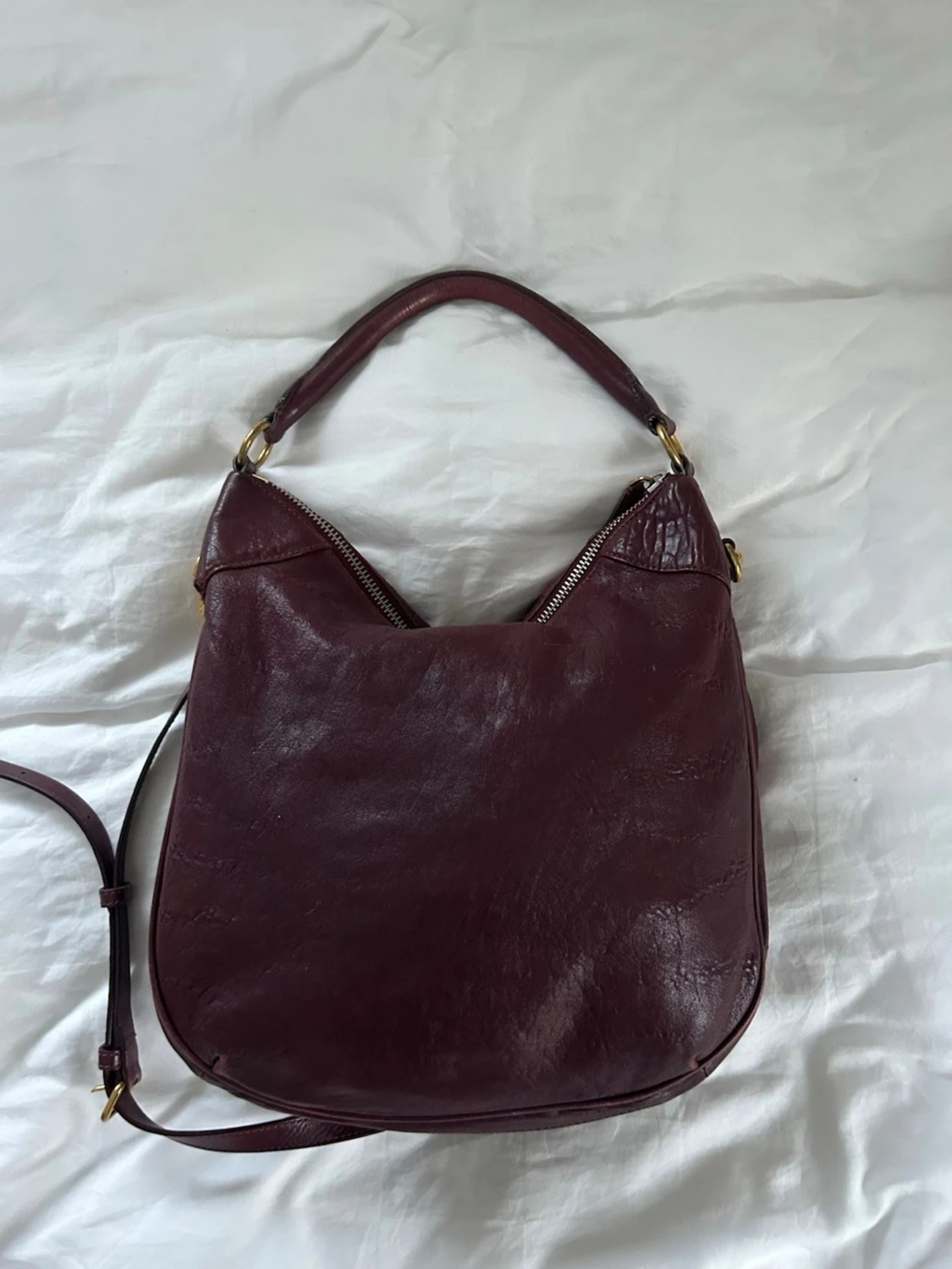 Vinröd axelväska från Marc by Marc Jacobs - 5