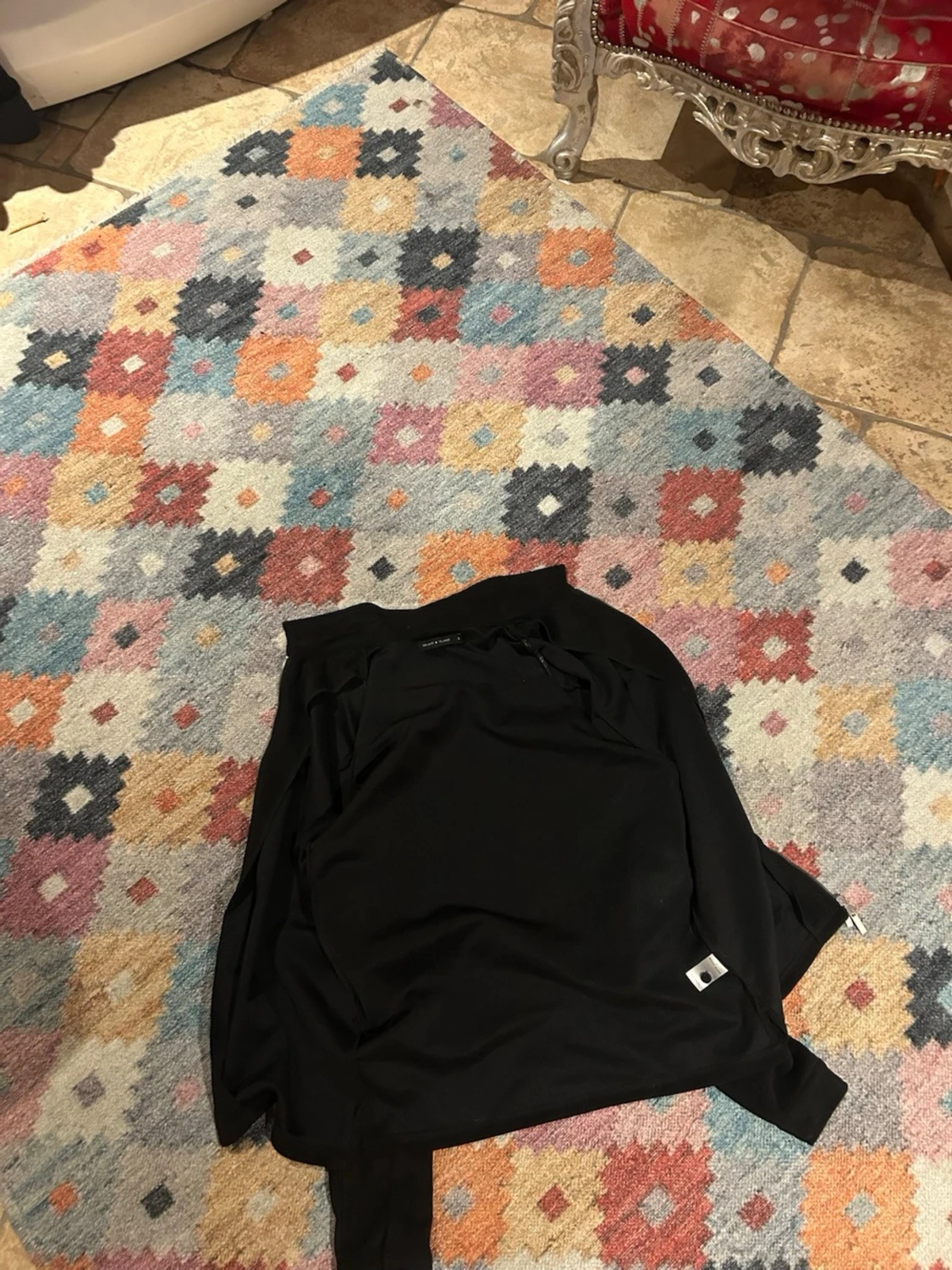 Svart overshirt med dragkedja - 2