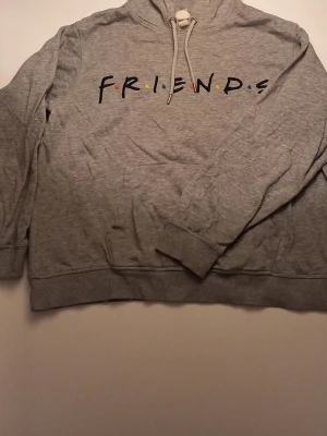 Ljus grå friends hoodie  - En ljusgrå hoodie med FRIENDS trycket. I storlek M från H&M. Pris kan diskuteras vid snabba köp😊