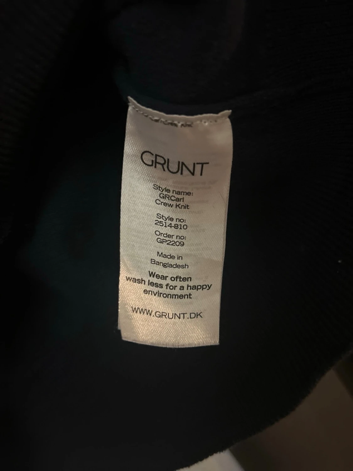 Mörkblå stickad tröja från Grunt XL - 4