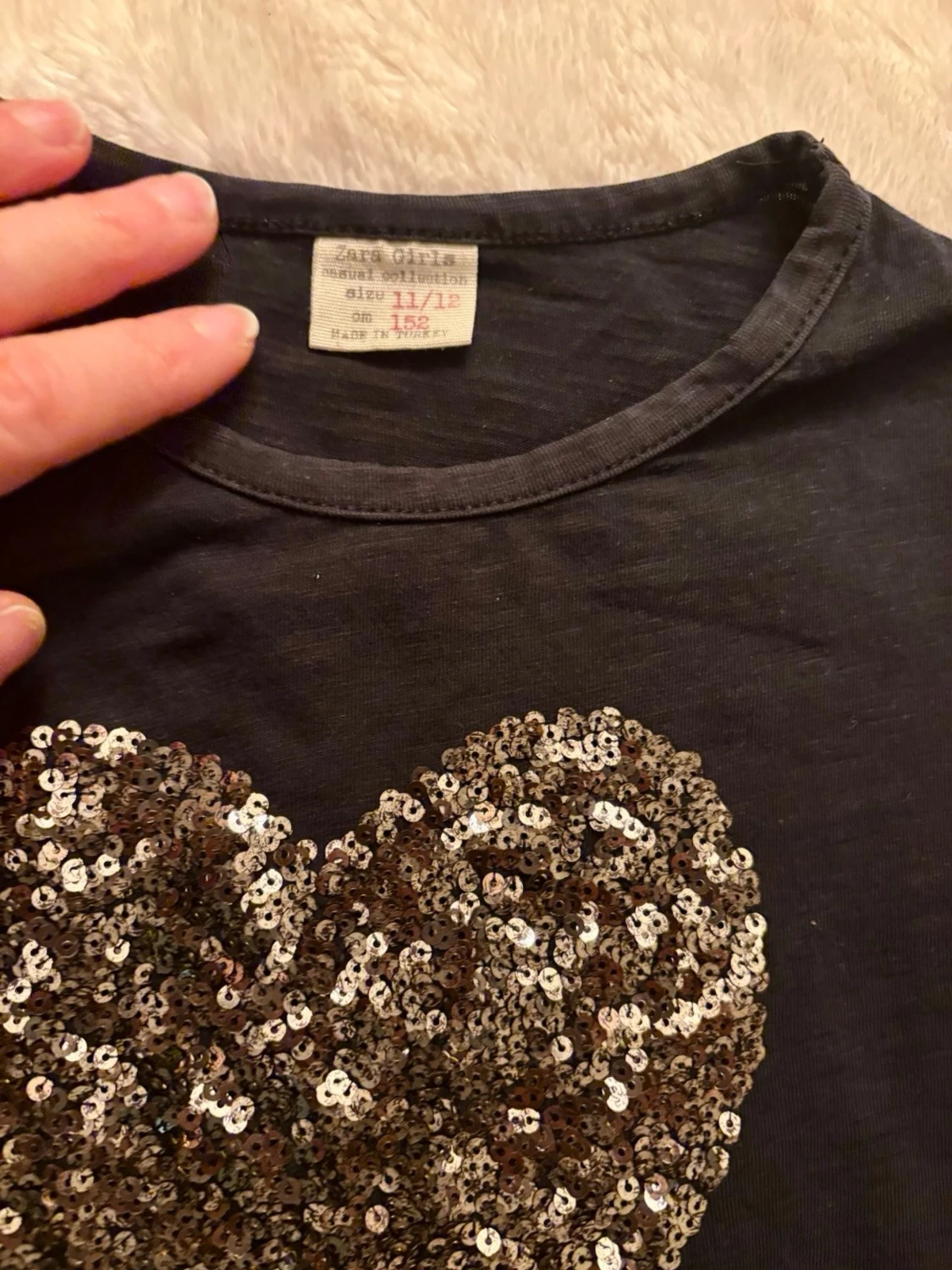 Svart långärmad topp Zara Girls - 2