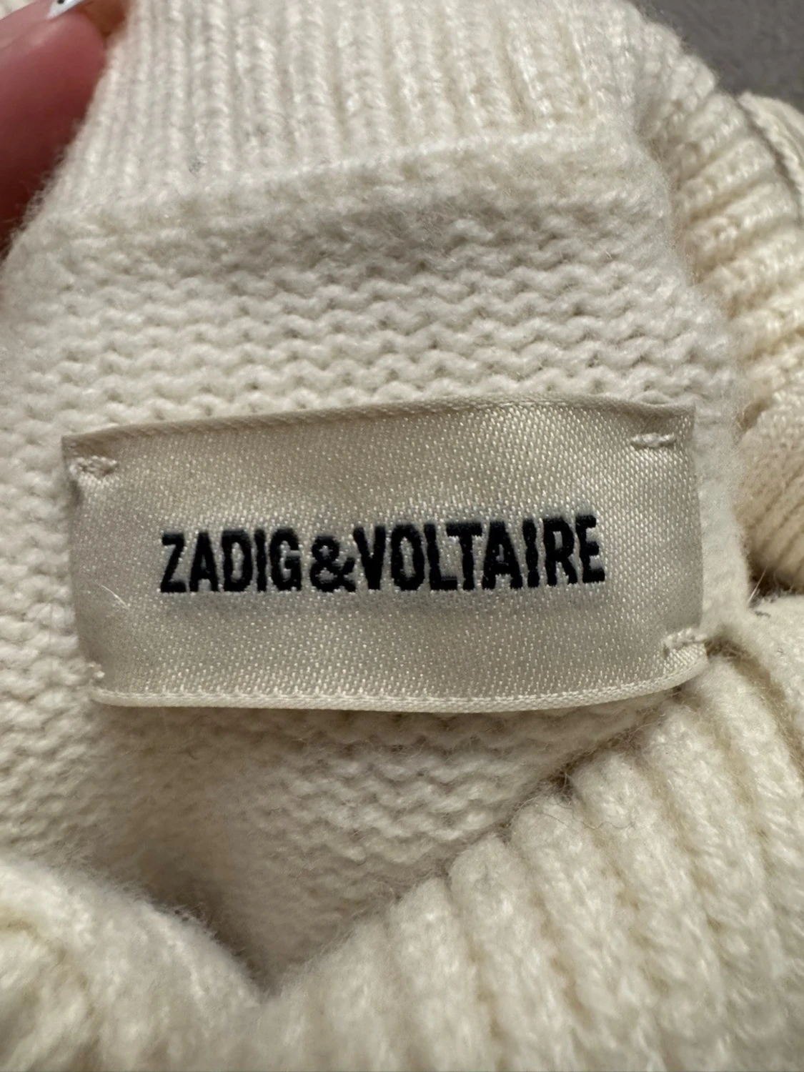 Vit stickad tröja Zadig & Voltaire - 3