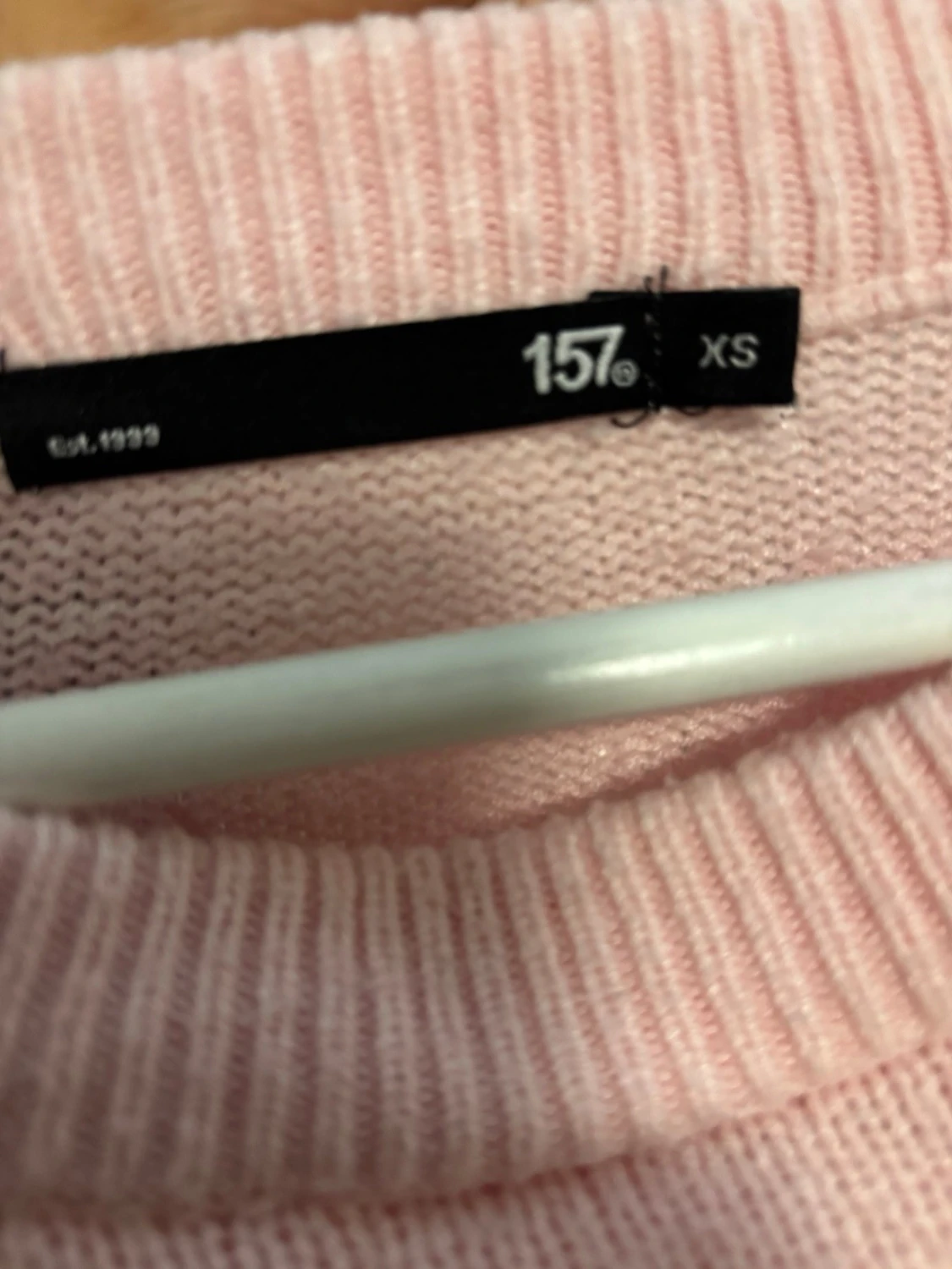 Ljusrosa stickad tröja från 157 - 3