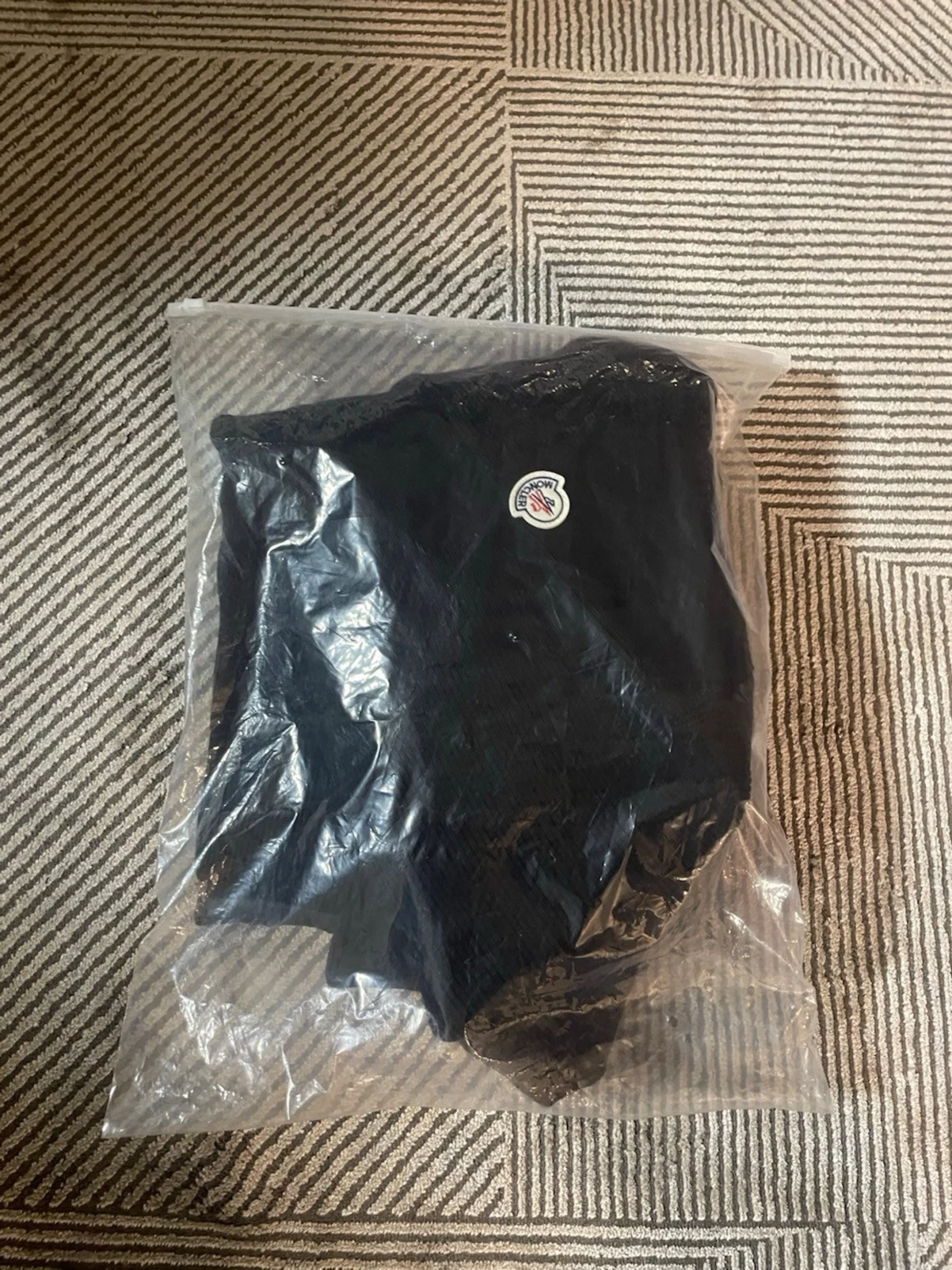 Svart Moncler pufferjacka stickad - 3