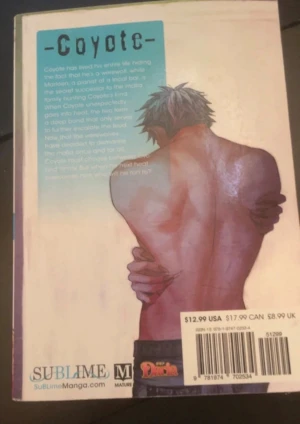 Coyote II - En spännande och känslosam manga om förbjuden kärlek, varulvar och maffia. Perfekt för dig som gillar intensiva relationer och snyggt tecknade karaktärer. Boken har explicit innehåll och riktar sig till unga vuxna som vill ha något utöver det vanliga. 18+ manga explicit kontent