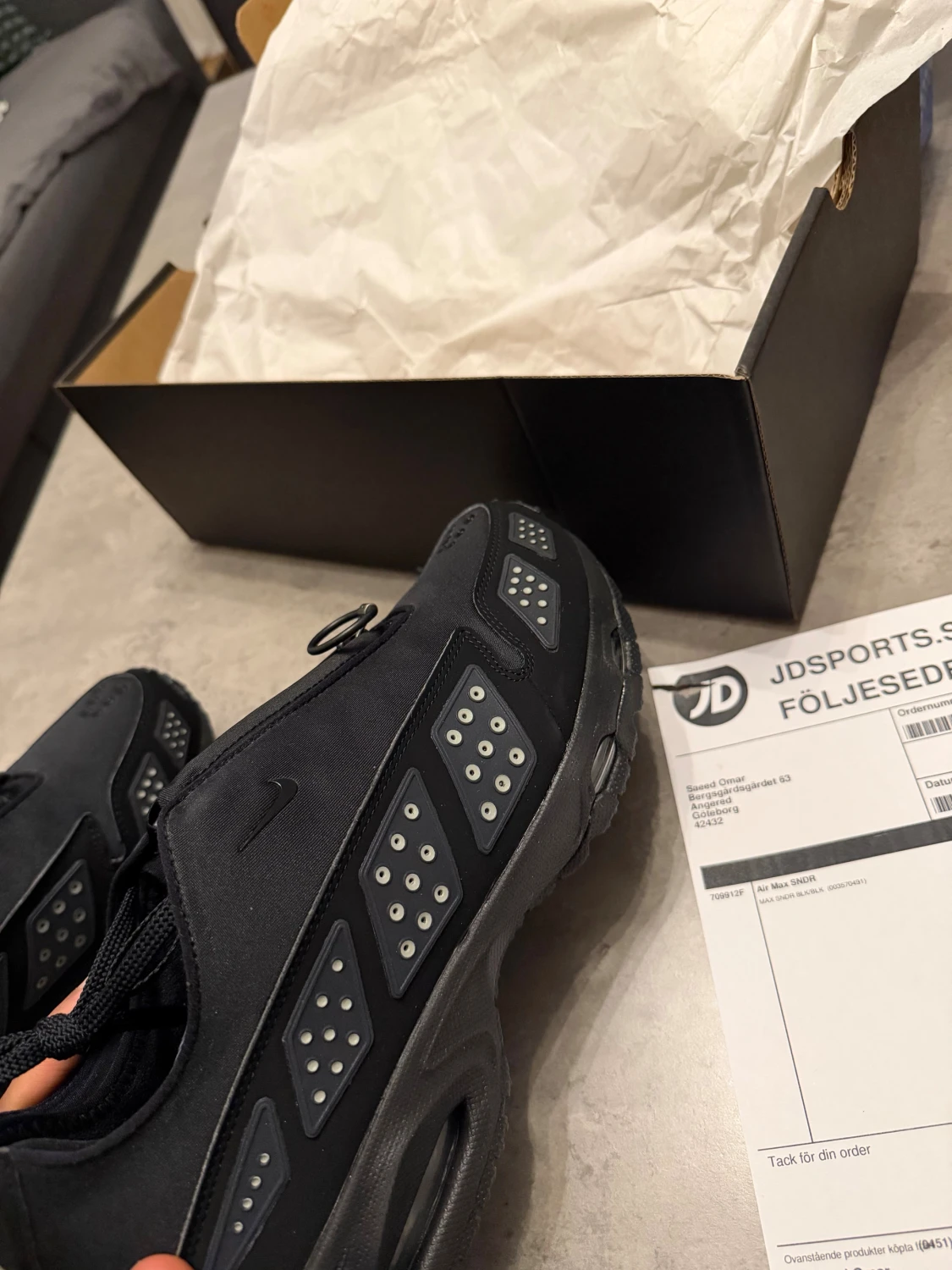 Nike Air Max SNDR svarta sneakers - 3