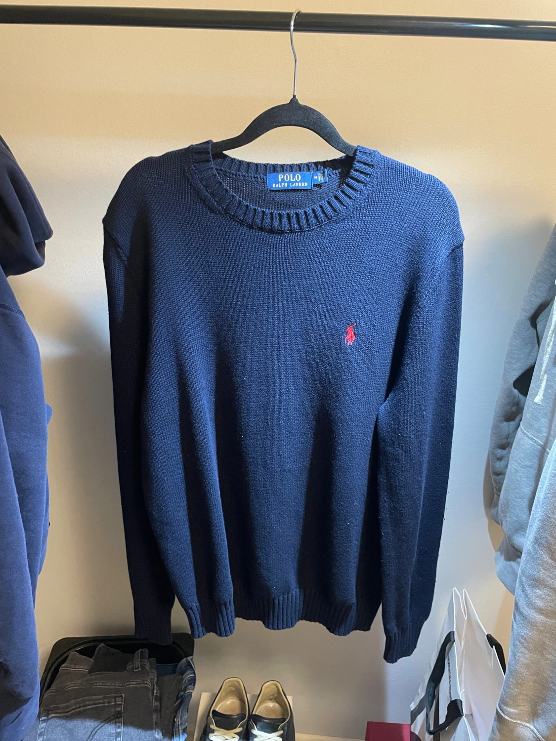 Marinblå stickad tröja Polo Ralph Lauren - 2