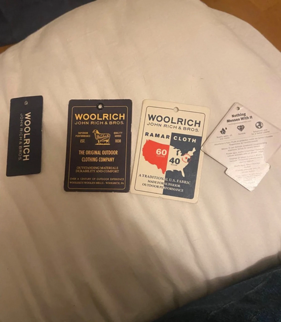 Mörkgrön parkas från Woolrich med päls - 5