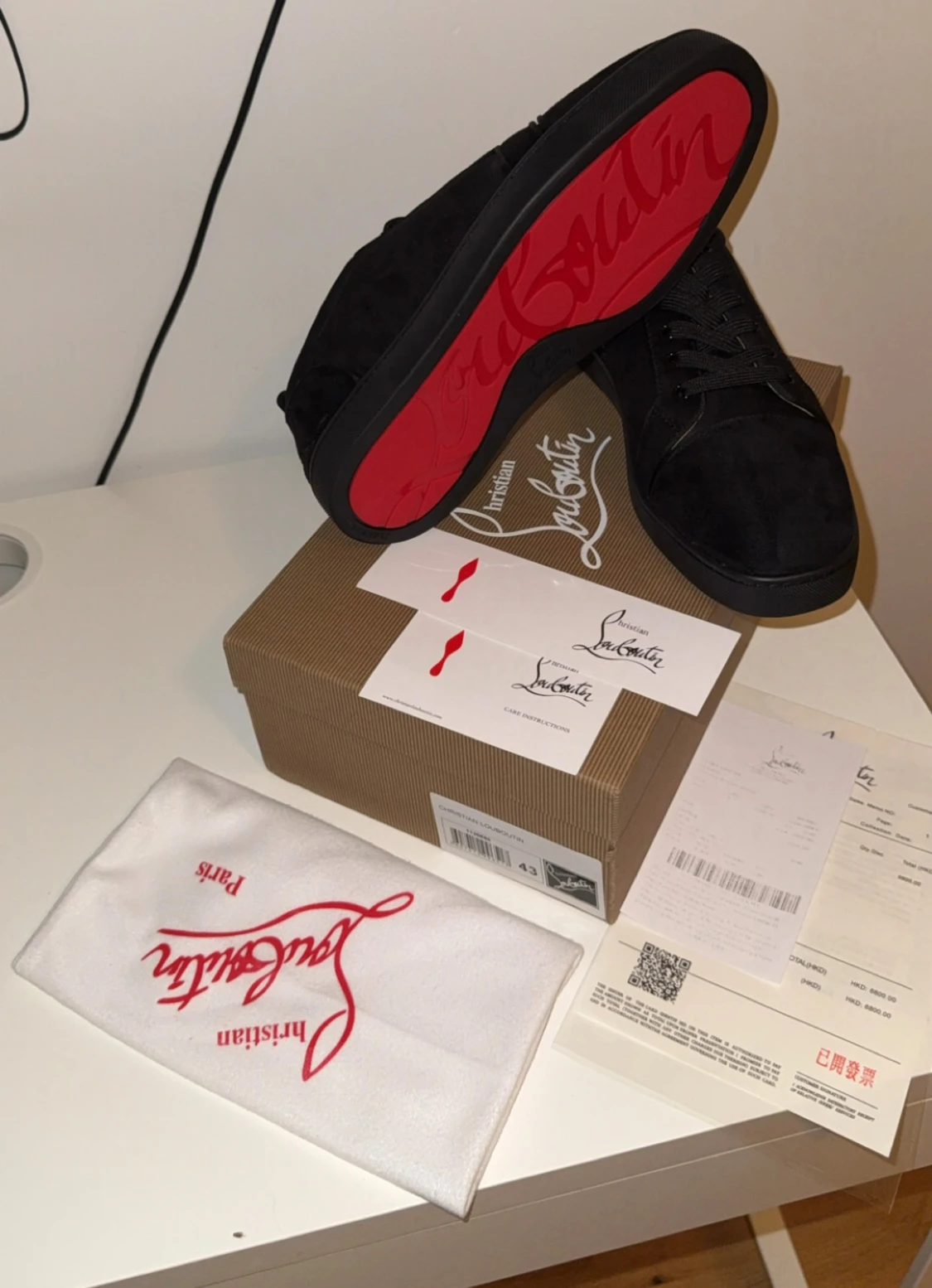 Svarta sneakers från Christian Louboutin - 5
