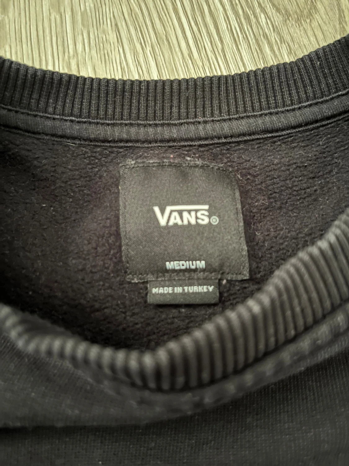 Svart Vans sweatshirt med tryck - 1