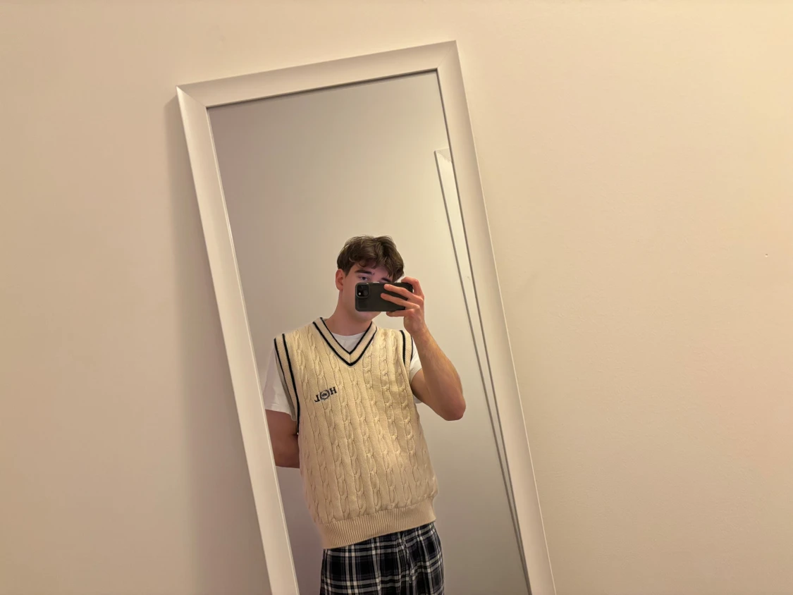 Vit kabelstickad väst från Henri Lloyd - 2