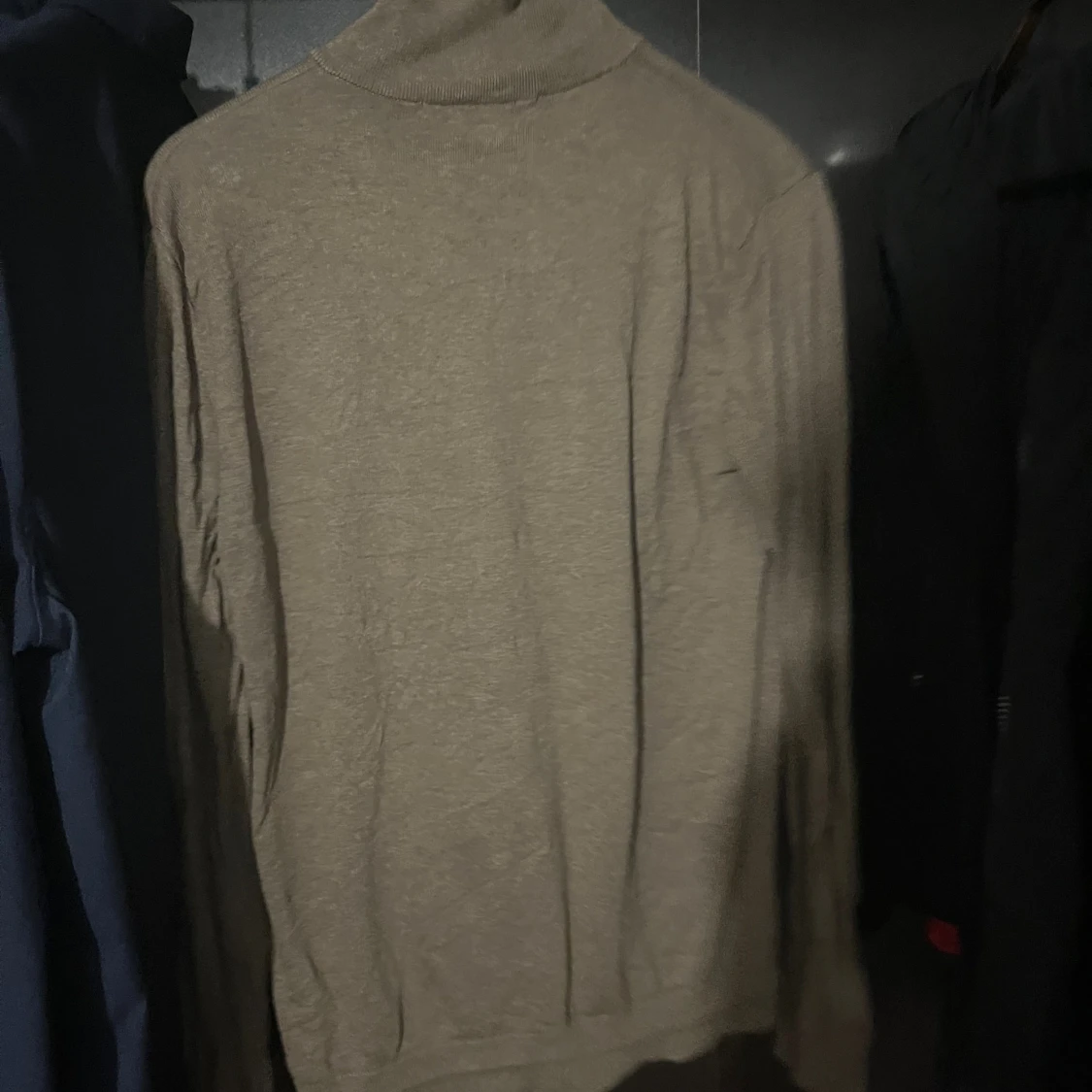 Stickad Full zip tröja - 1