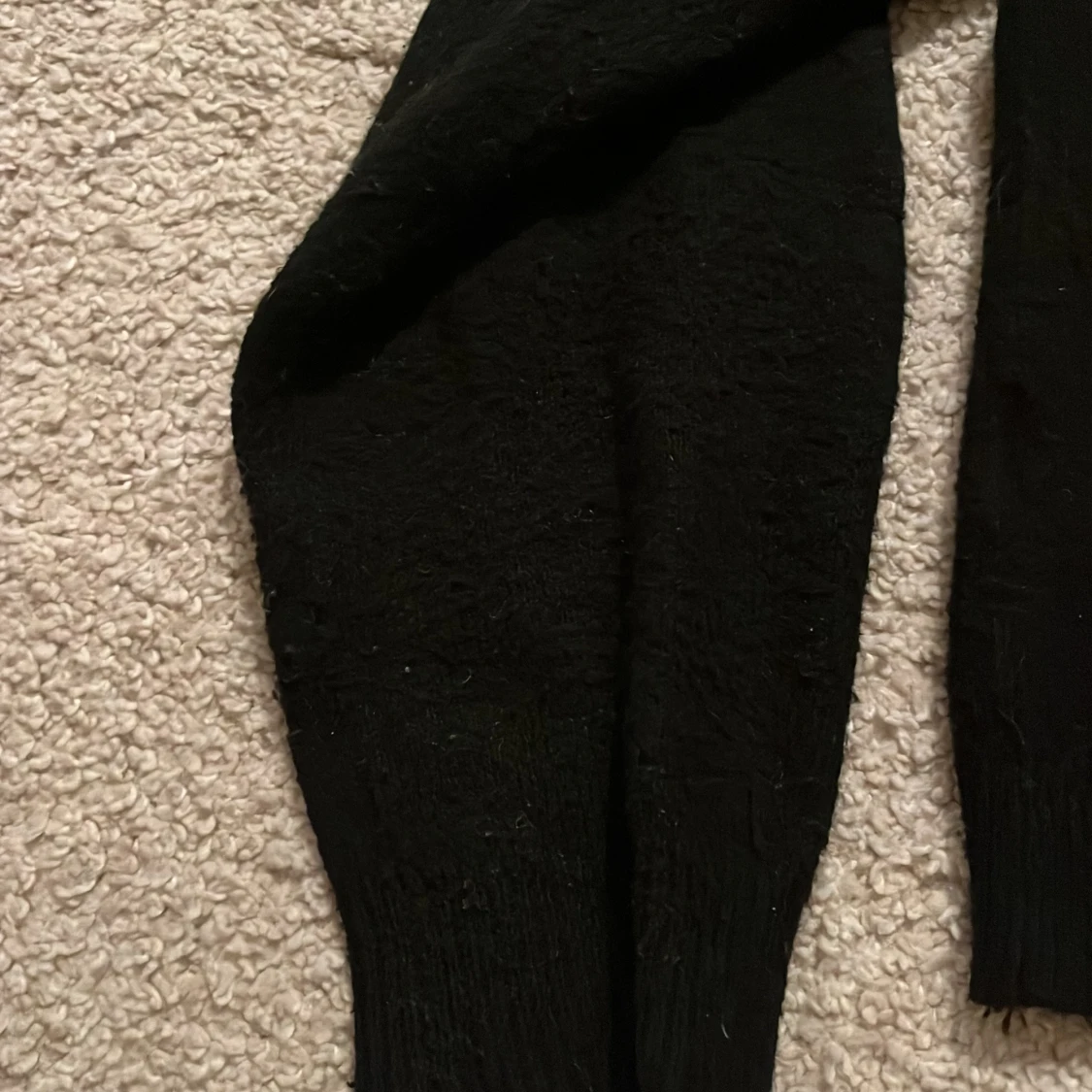 Svart stickad tröja från H&M XS - 3