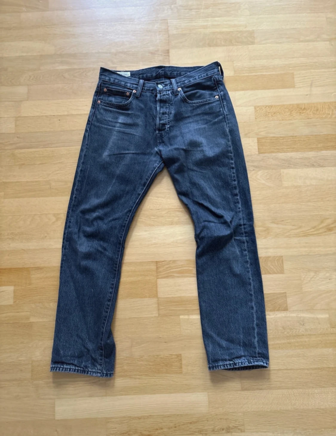 Levi's 501 mörkblå jeans straight fit