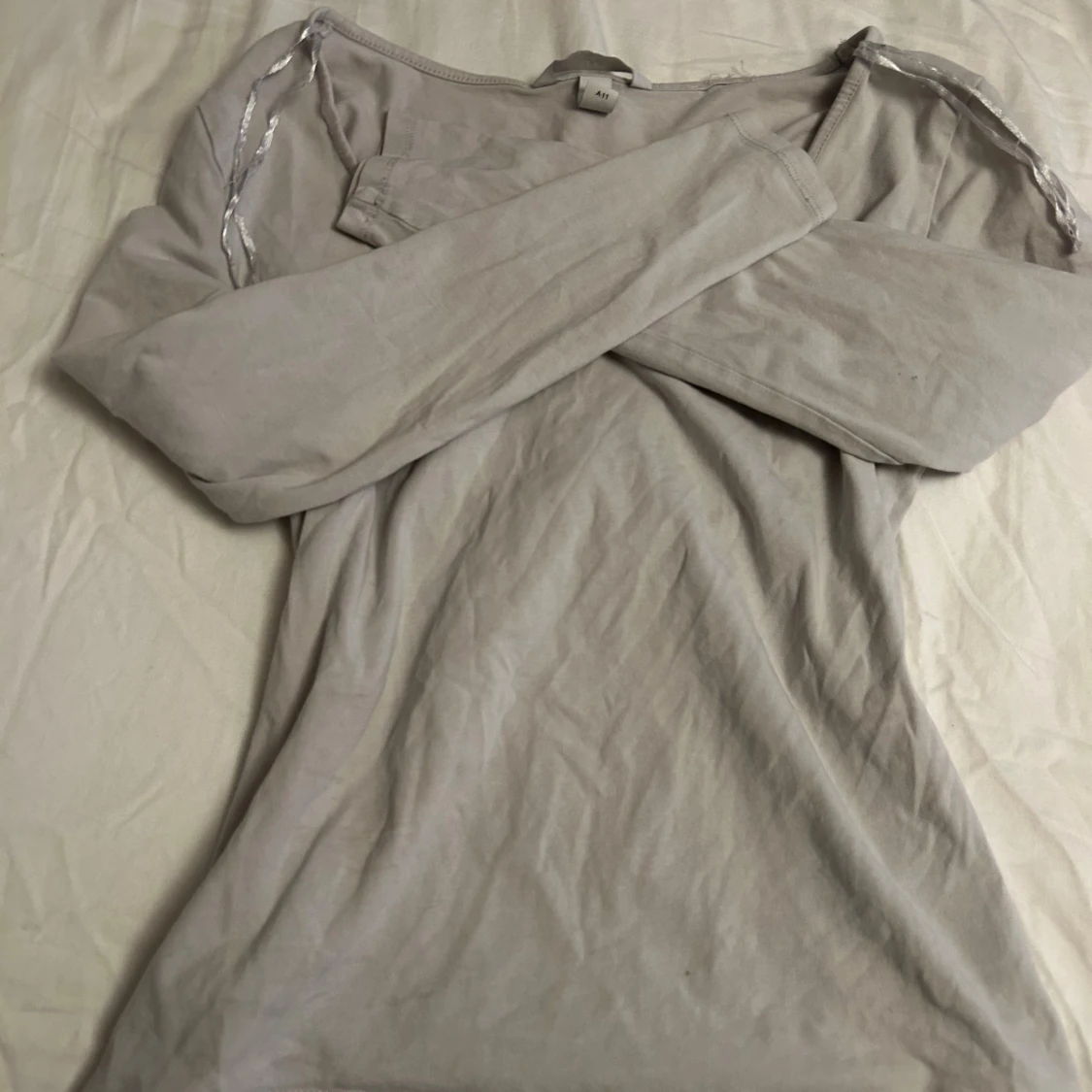 Vit långärmad tröja 