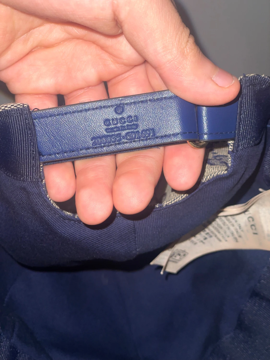 Navy blå gg keps  - 2