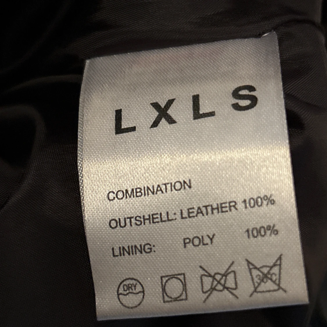 Svart skinnjacka LXLS med dragkedja - 3