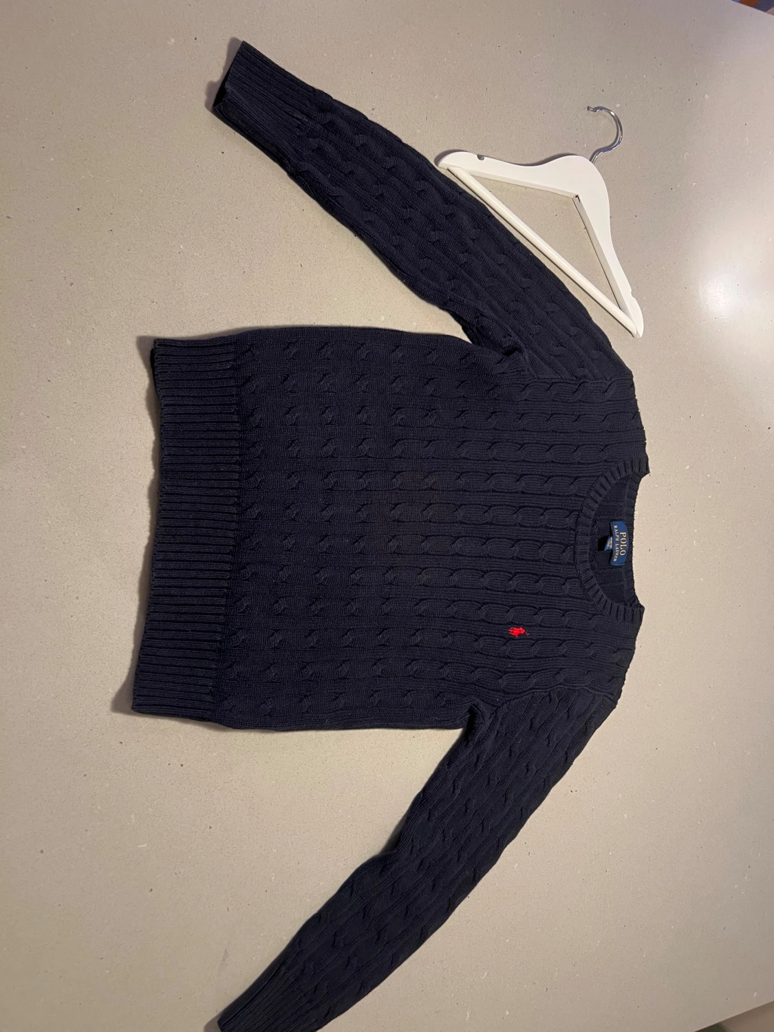 Mörkblå stickad tröja Polo Ralph Lauren - 1