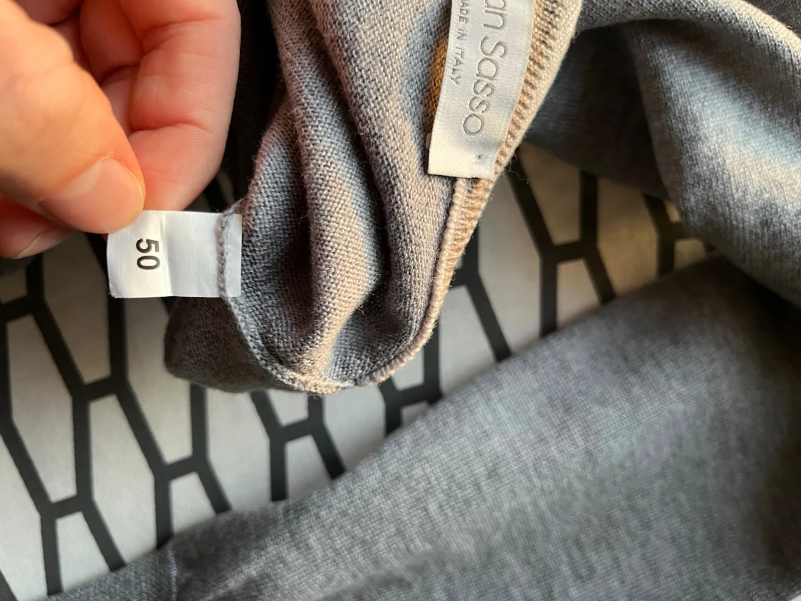 Grå stickad tröja Gran Sasso - 6