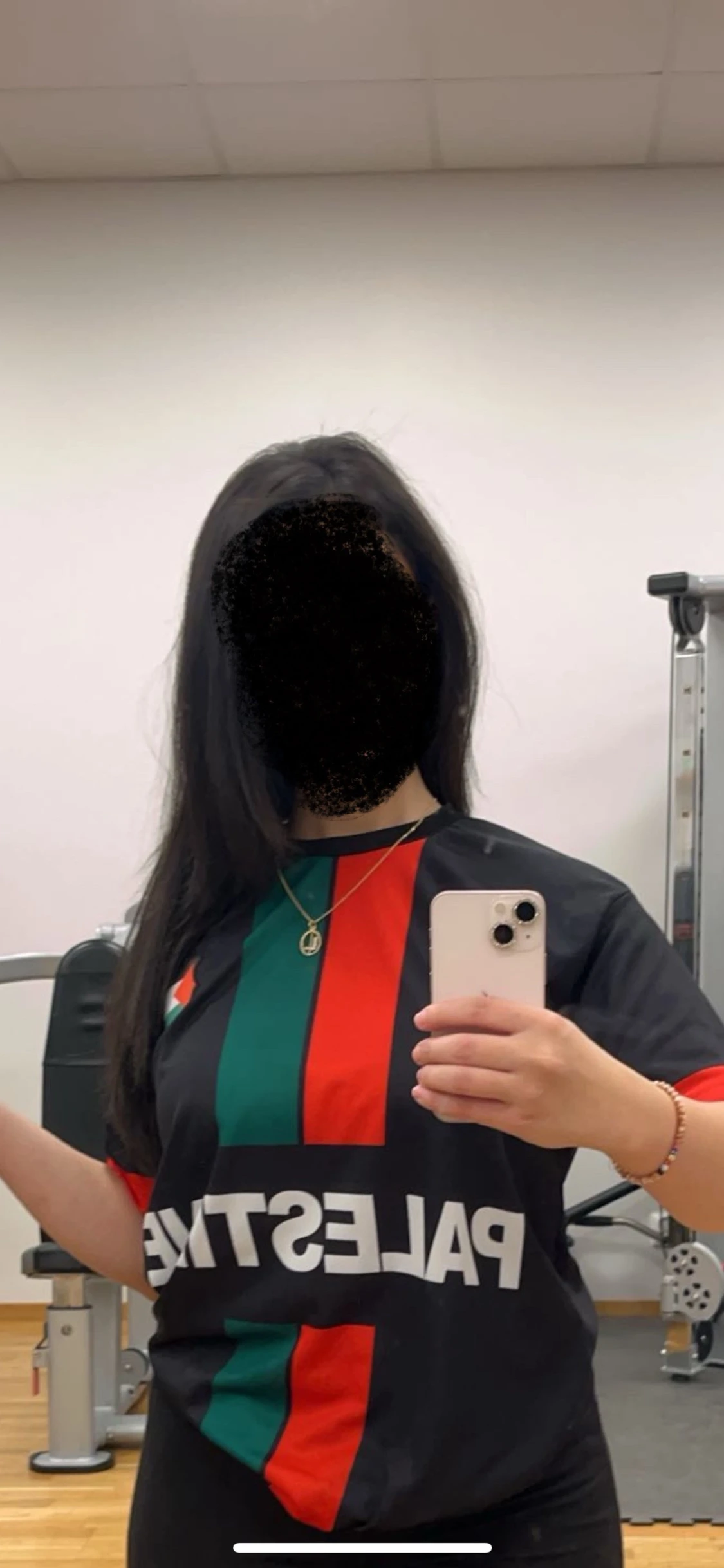 Palestine svart fotbollströja