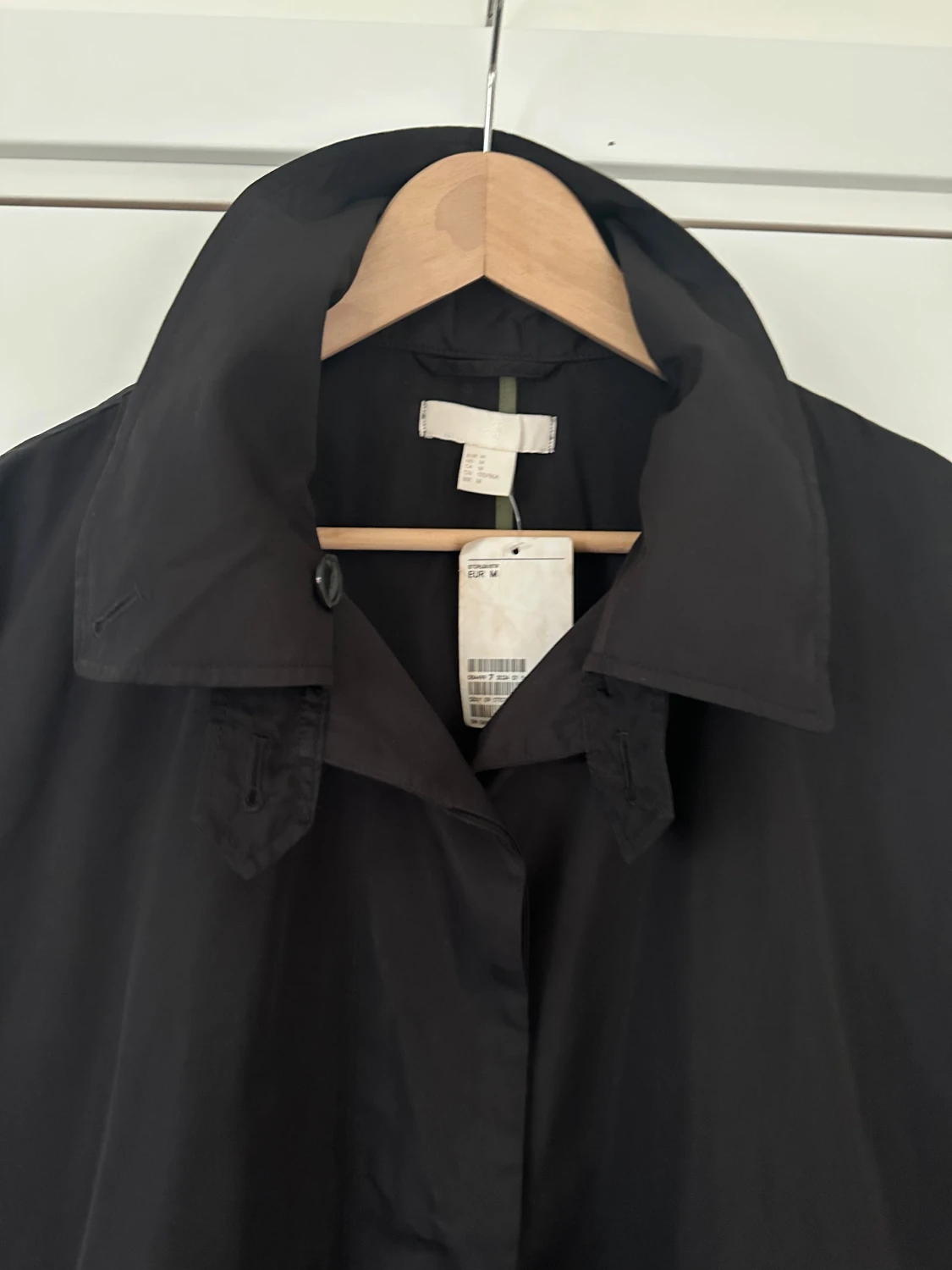 Svart trenchcoat från H&M, strl M - 3