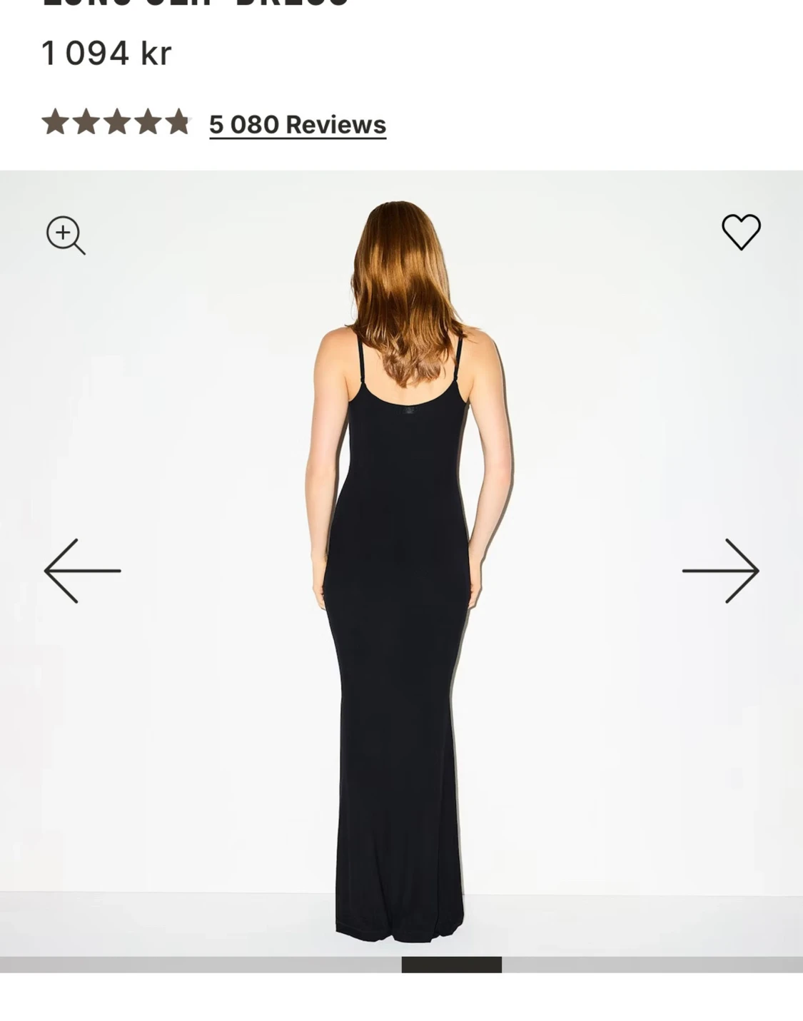 Skims långklänning Svart - 1