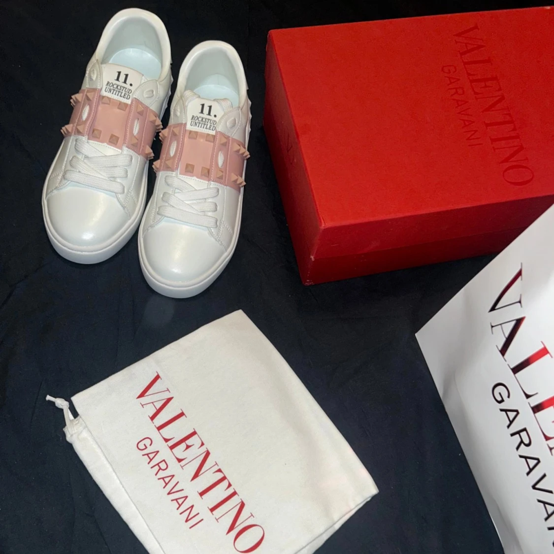 Valentino Open Studs Pink Rosa 39 EU Helt Nya ;D😎