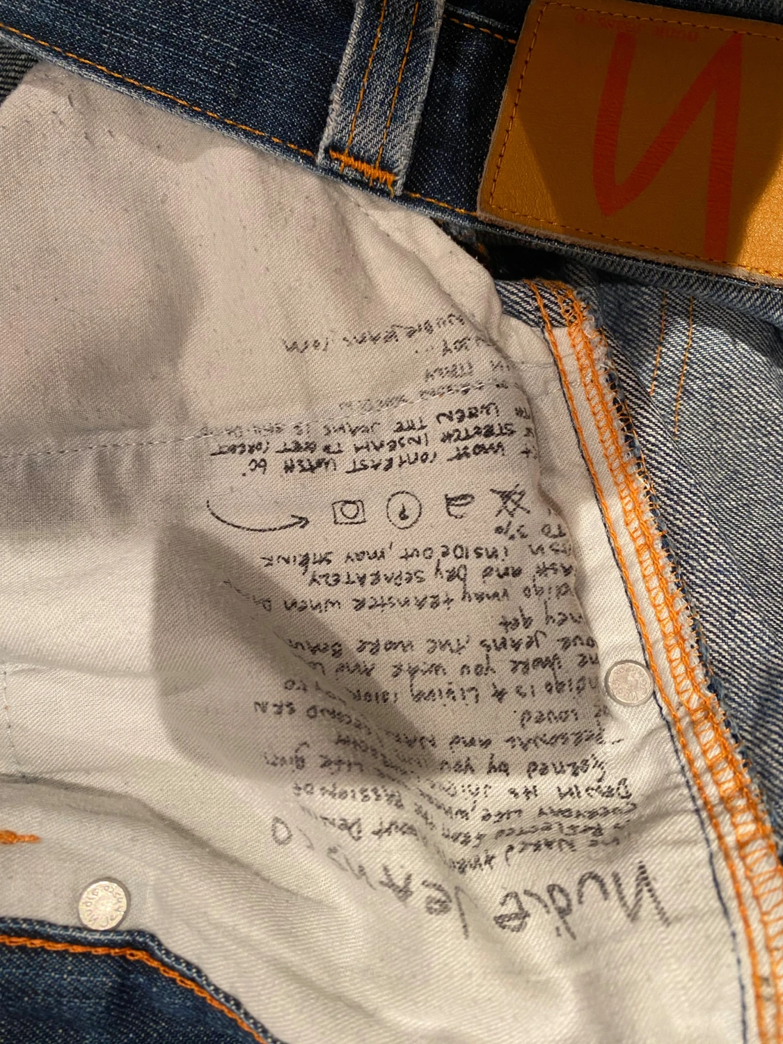 Nudie Jeans Slim Jim Dry Japan blå - 5