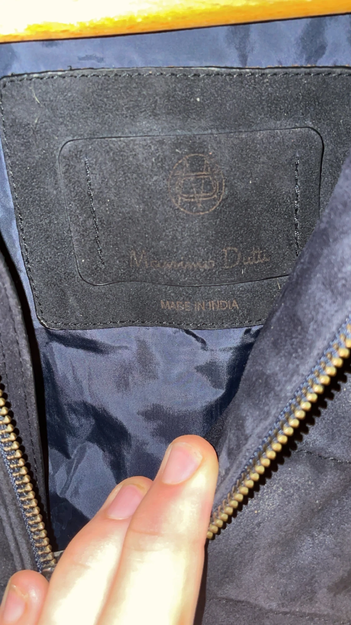 Svart mocka jacka från Massimo Dutti - 1