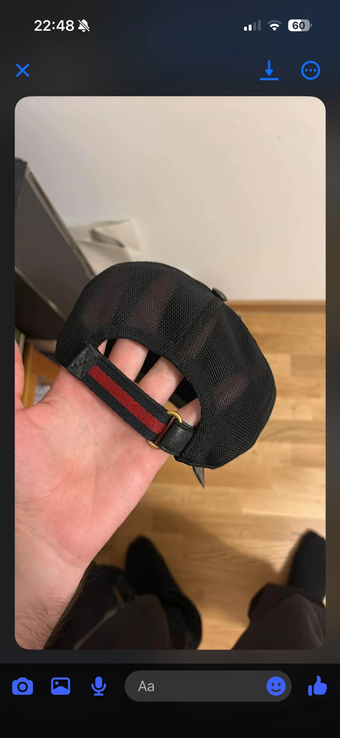 Gucci keps med röd vargtryck - 1