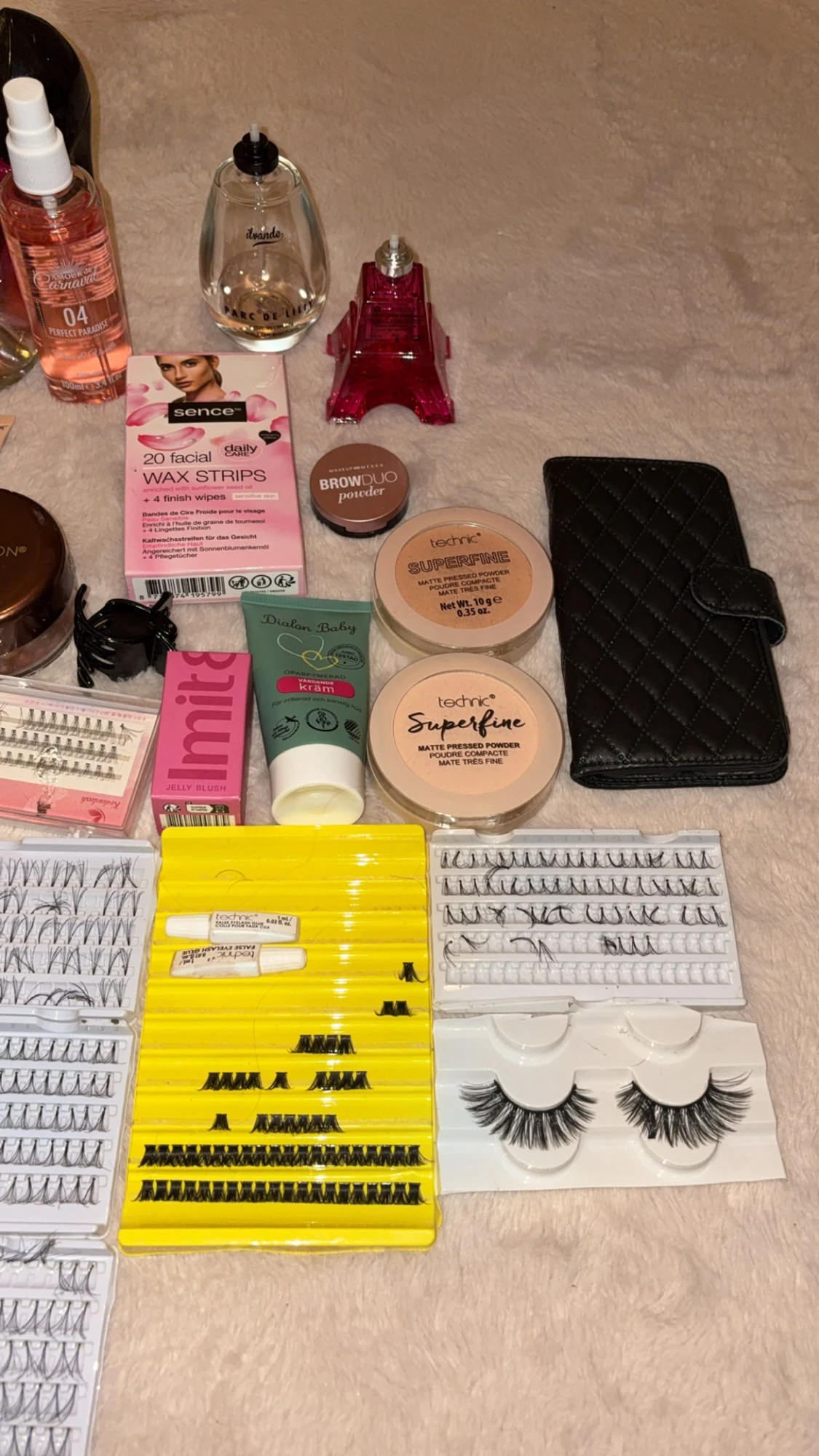 Stort sminkpaket med borstar och fransar - 3