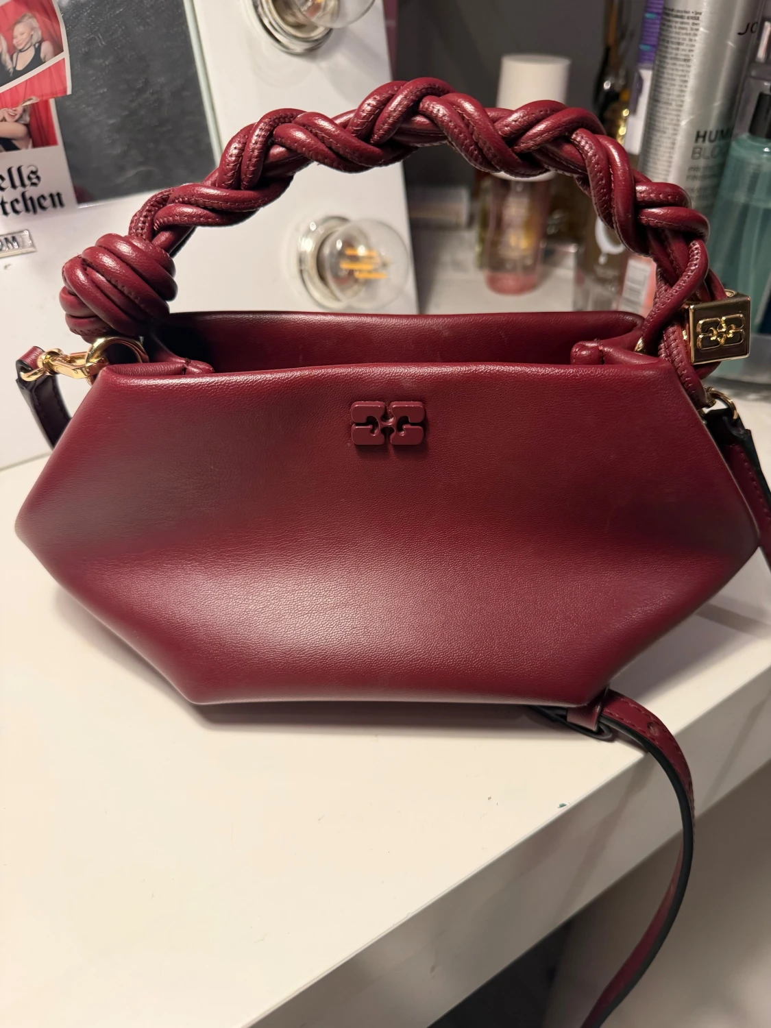 Röd ganni bou bag small - 1