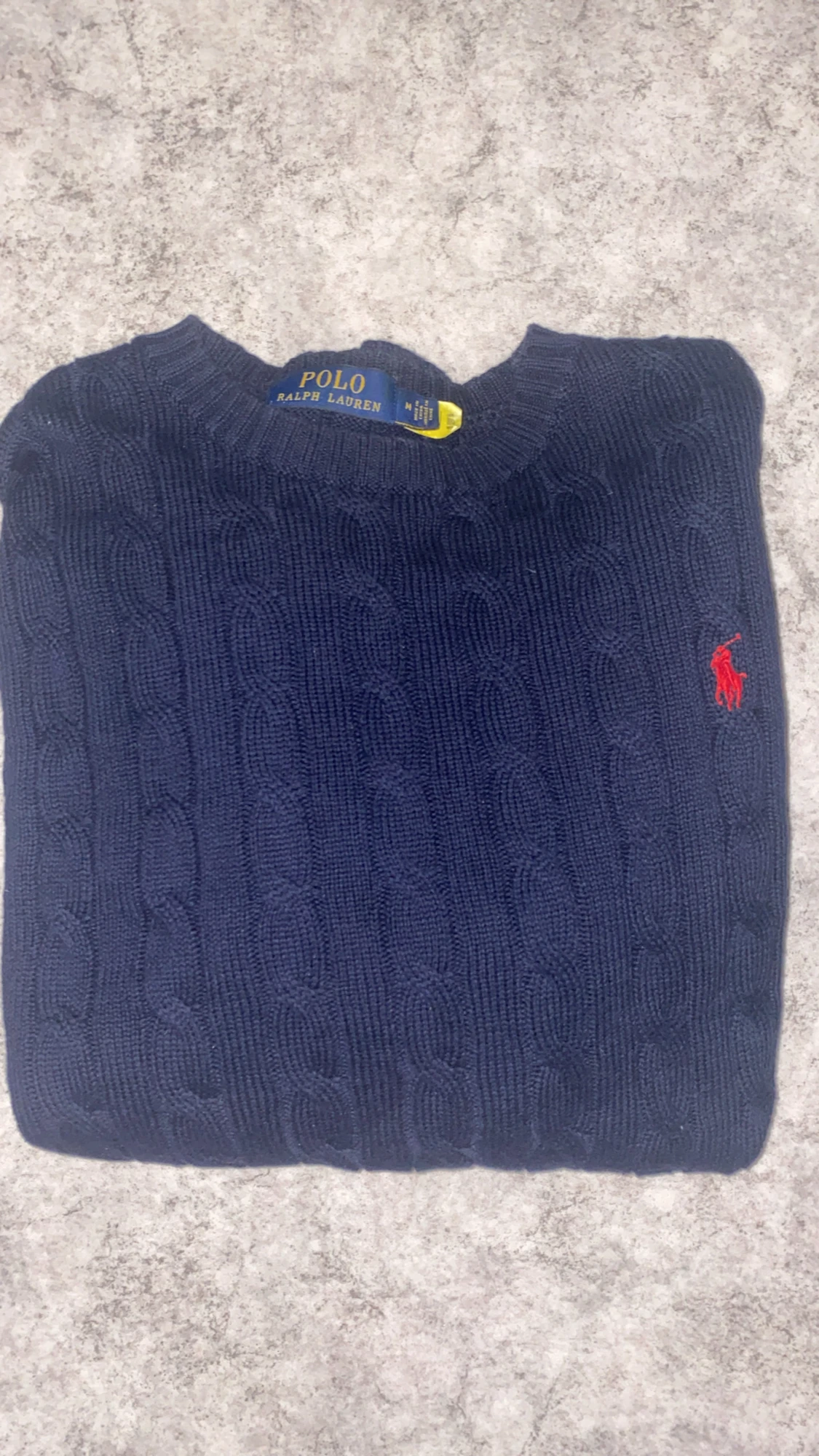 Ralph lauren kabelstickad hoodie - 1