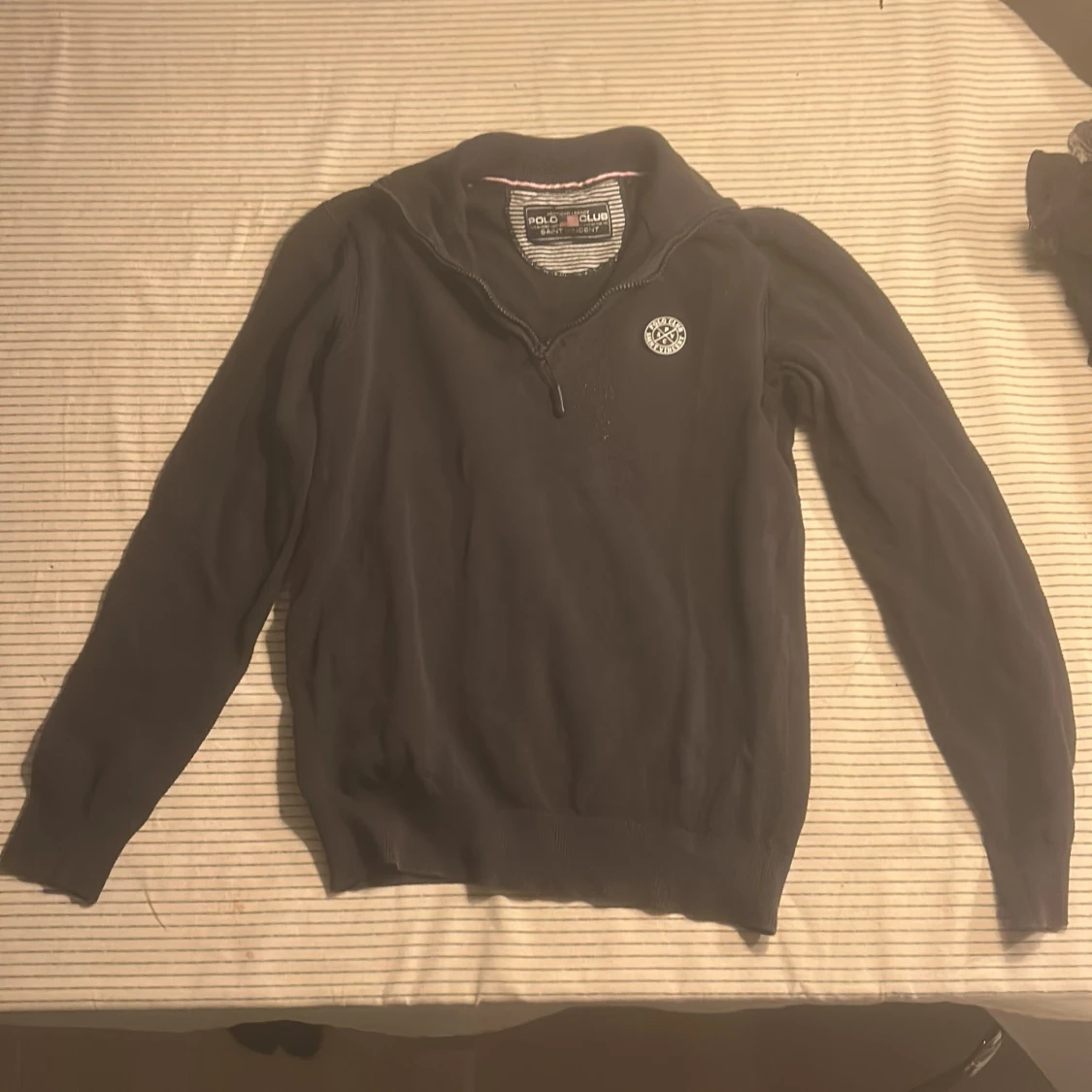 Mörkblå half zip-tröja Polo Club