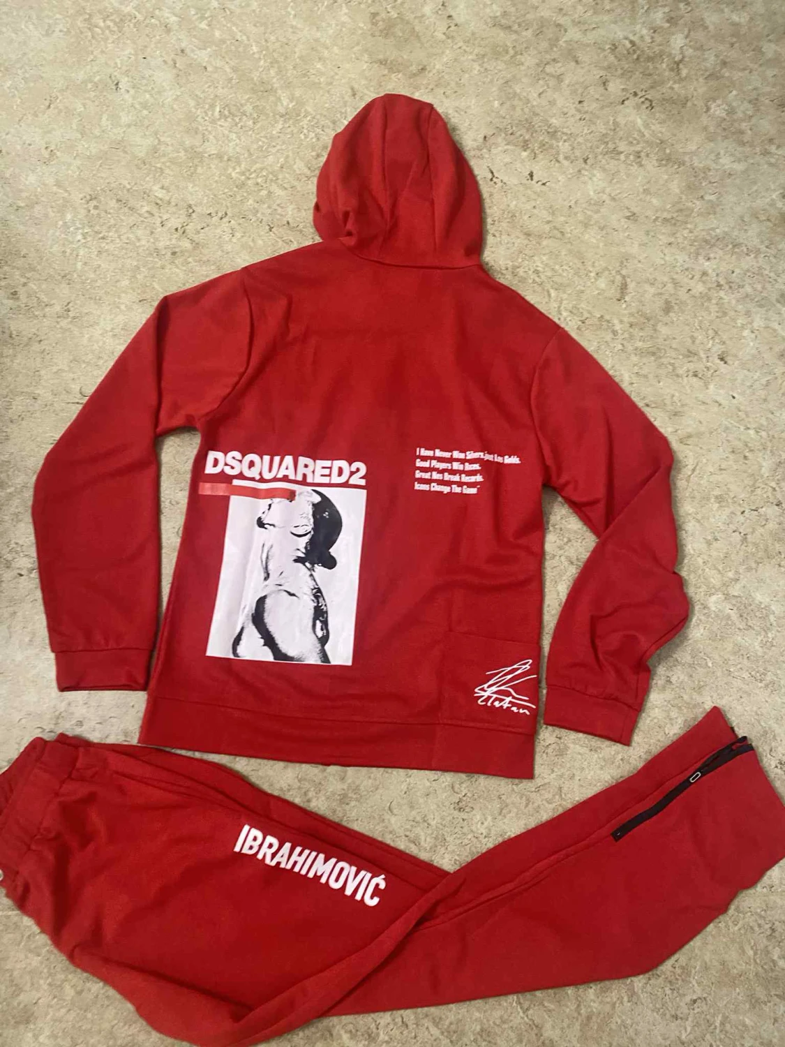 Röd tracksuit DSQUARED2 x Ibrahimovic - 1