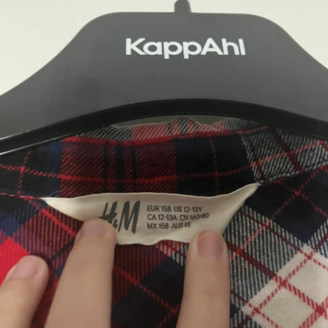 Rutig röd skjorta från H&M - 1