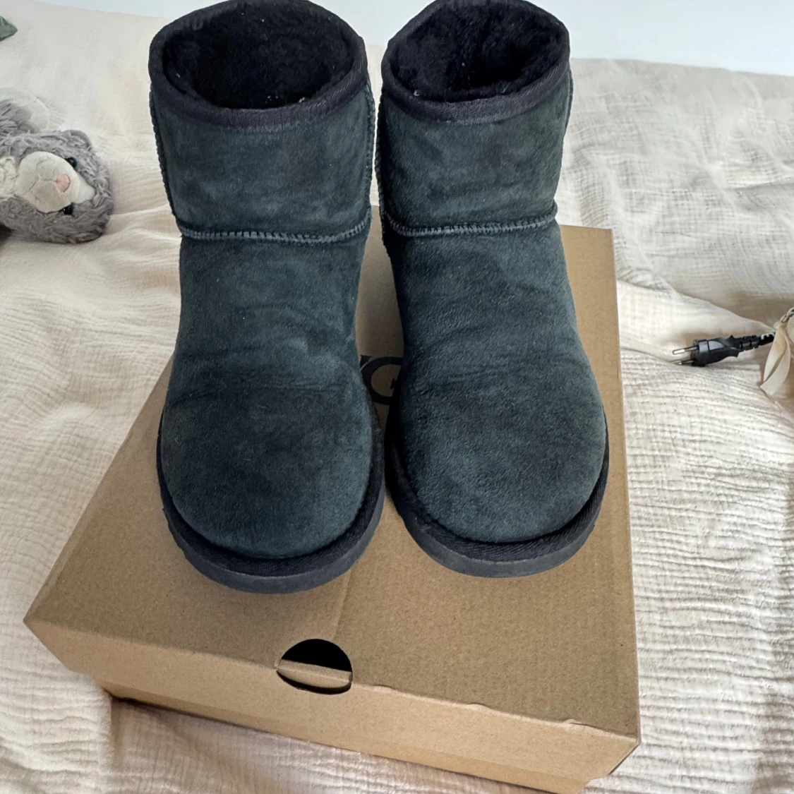 Svarta UGG boots i mocka - 1