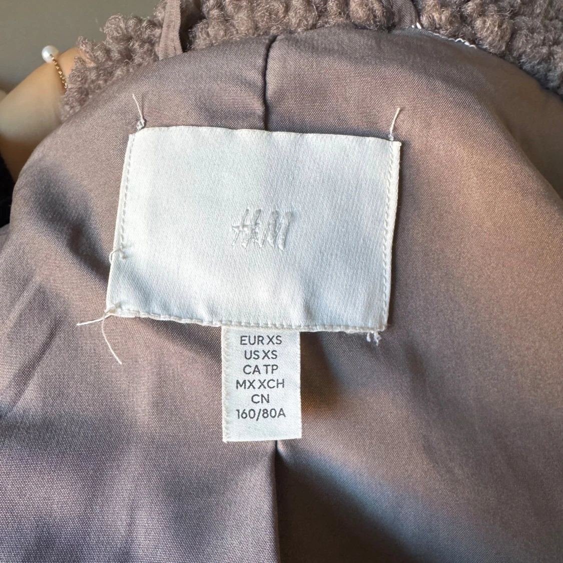 Brun teddyjacka H&M - 3