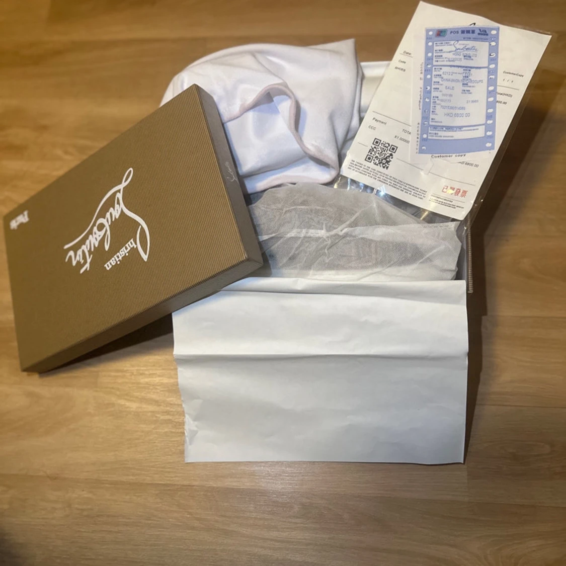 Grå Louboutin sneakers med nitar - 3