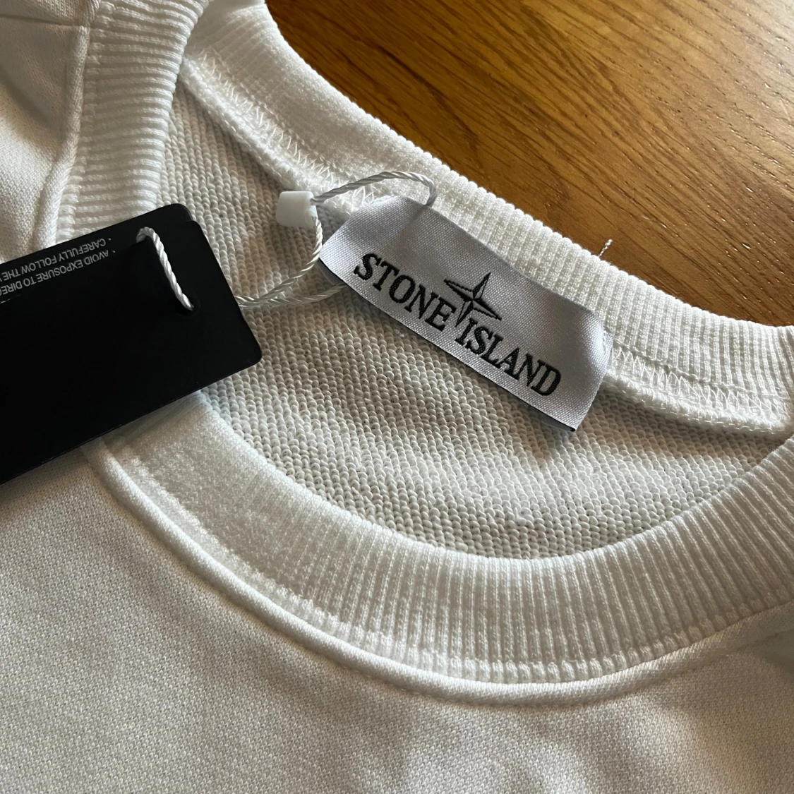 Vit sweatshirt från Stone Island - 1